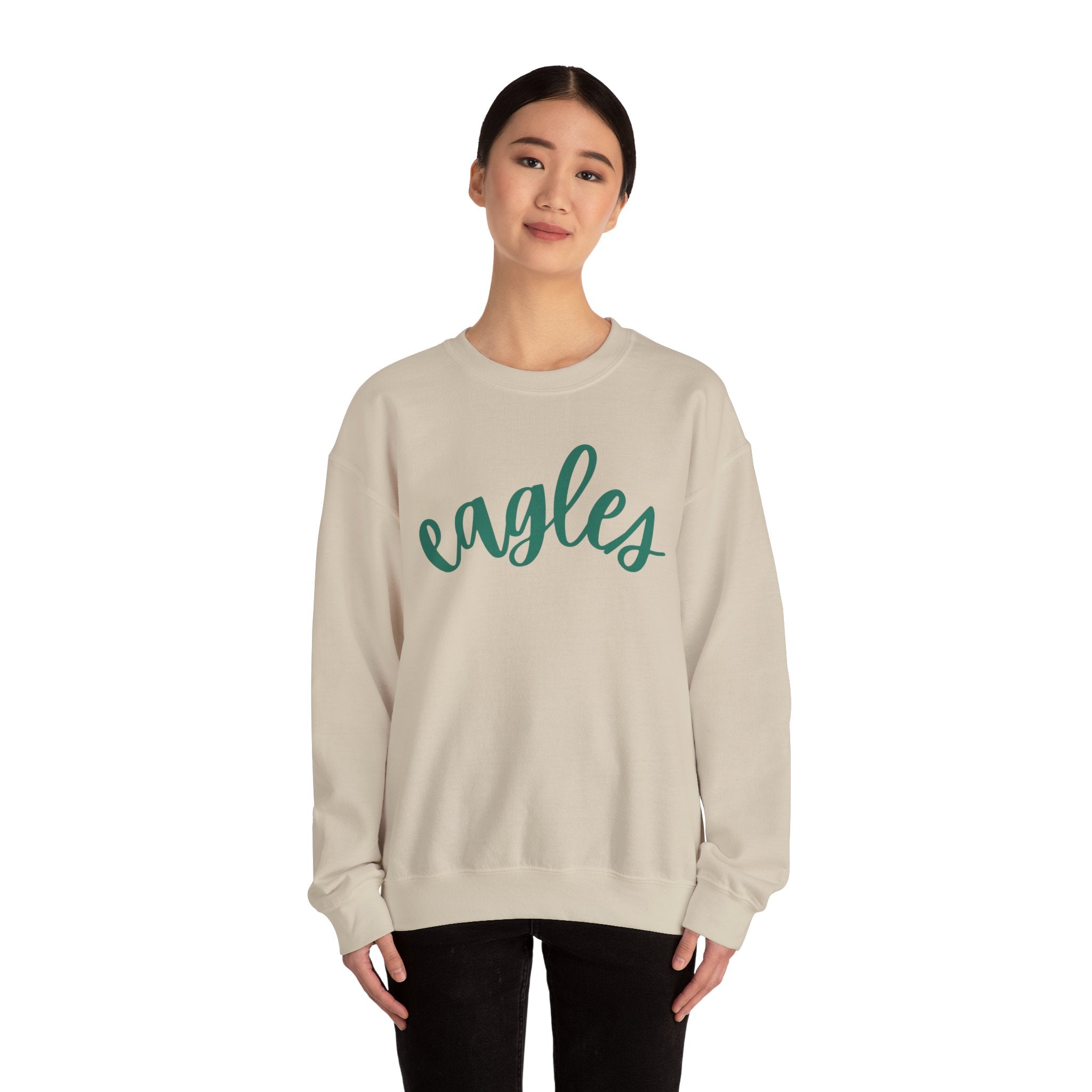 Eagles Football Sweatshirt, Unisex Crewneck for Game Day, Cozy Sports Apparel, Gift for Fans, Holiday Party Outfit