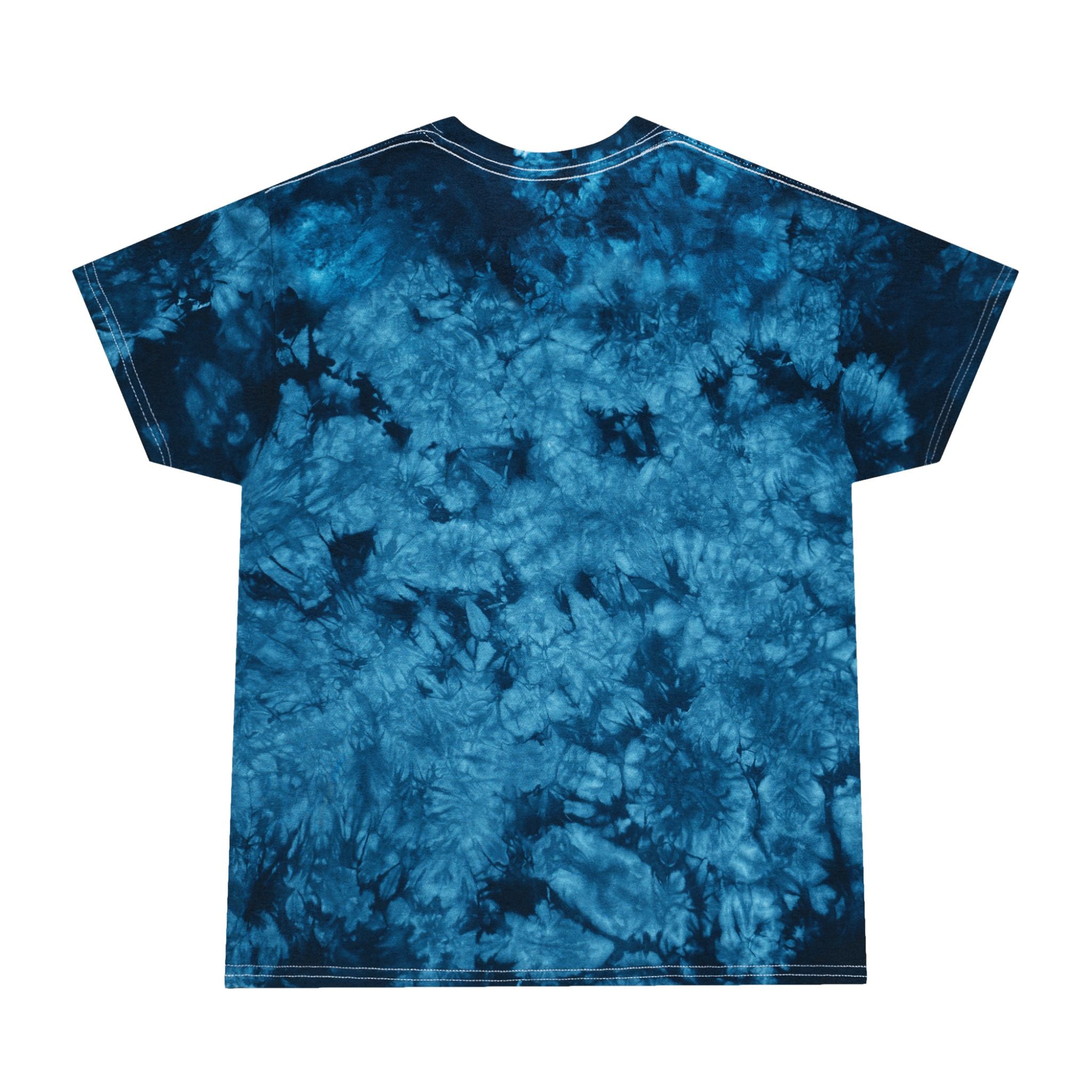 Crystal Blue Tie-Dye Tee, Retro Style Shirt for Sports Fans, Unisex Casual Wear for Summer, Perfect for Outdoor Events, Vintage Vibe