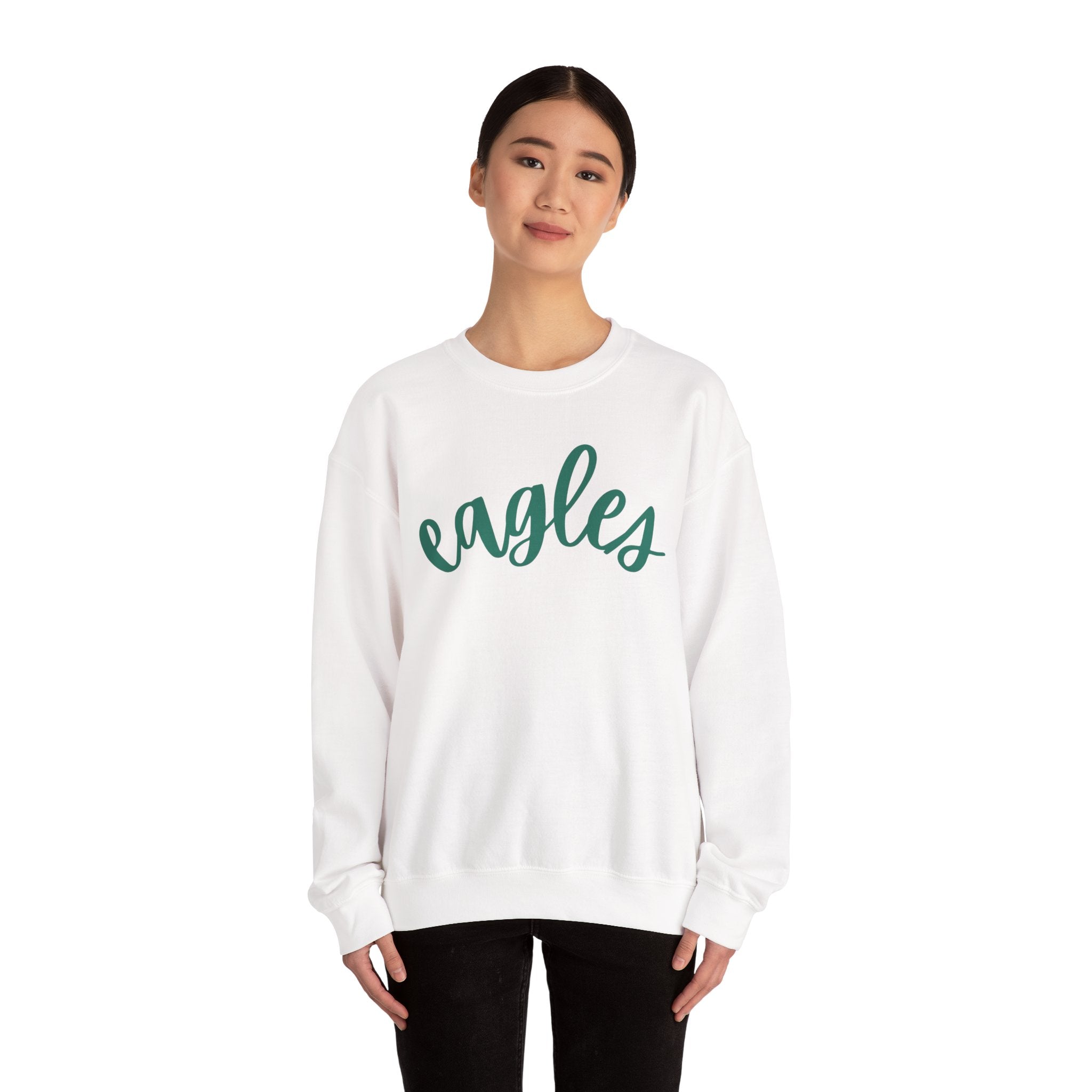 Eagles Football Sweatshirt, Unisex Crewneck for Game Day, Cozy Sports Apparel, Gift for Fans, Holiday Party Outfit