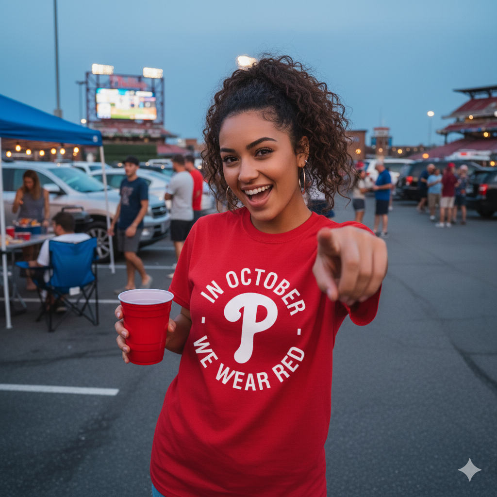 In October We Wear Red Baseball Tee