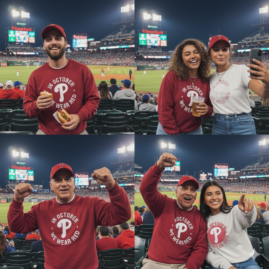 In October We Wear Red Sweatshirt